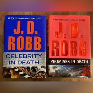 Books: J.D.Robb “promises in death” & “celebrity in death” book set